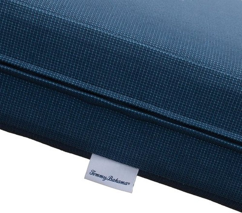 Tommy Bahama Outdoor Lounge Chair Cushion Set - Sunbrella® Fabric, Bamboo Bay Cobalt, Deep Seat Design