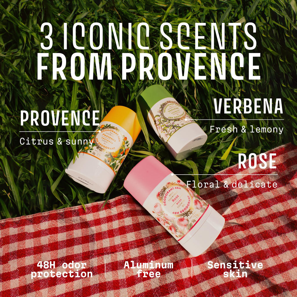 Panier des Sens - Lemon Verbena Deodorant for Women - Aluminum Free Deodorant for Sensitive Skin - 48H Odor Protection - Shea Butter Enriched - Natural Deodorant - Made in France - 1.7 oz
