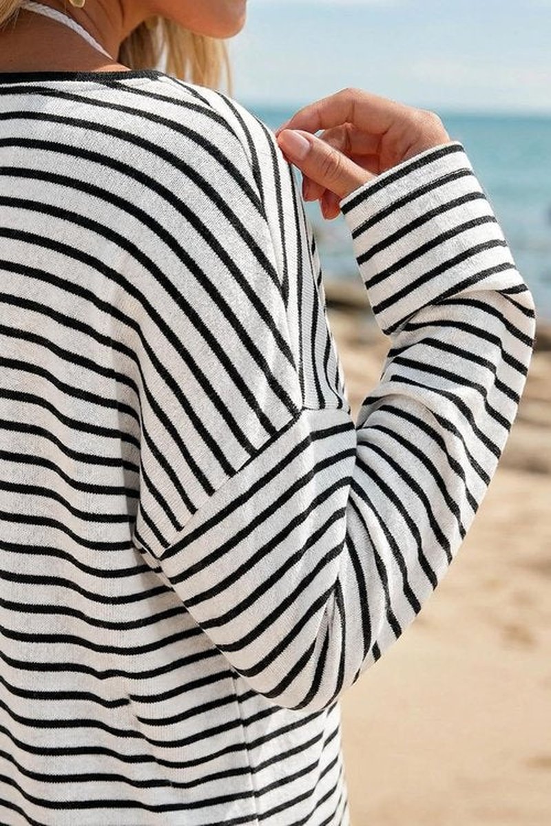 Arach&Cloz Women's Oversized Linen Blend Beach Cover-Up - Casual Off-Shoulder Summer Top 2026