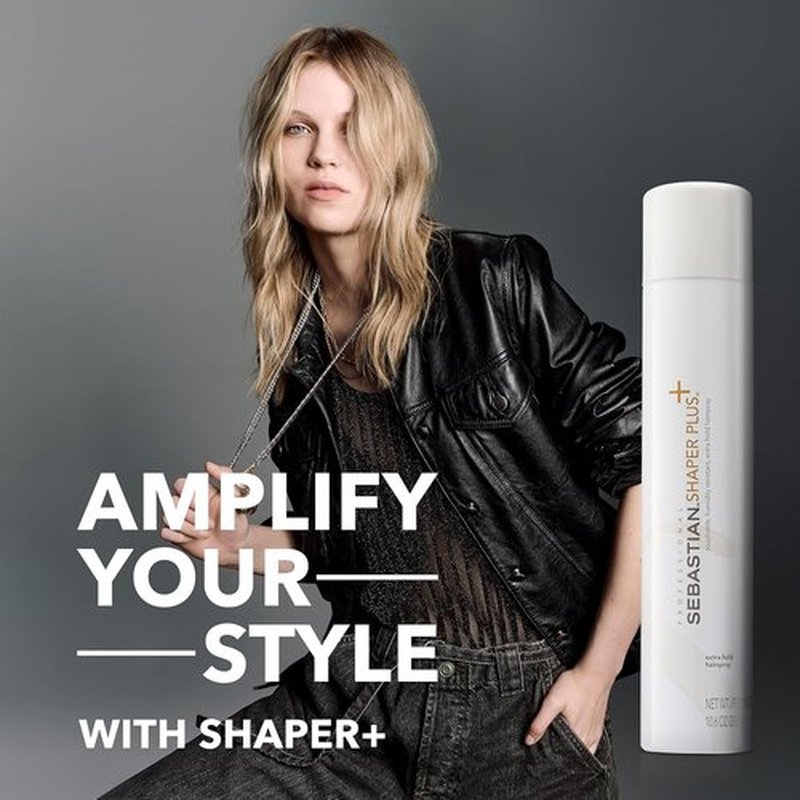 Sebastian Professional Shaper Plus Hairspray - Humidity Resistant Extra Hold | 24-Hour Flexible Control for All Hair Types