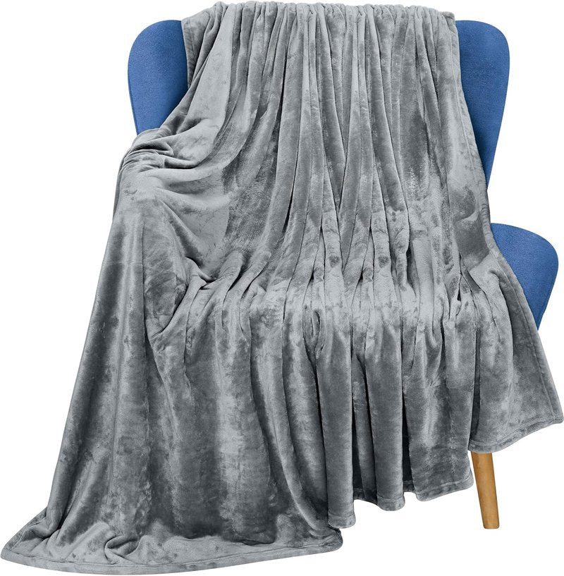 Utopia Bedding Fleece Blanket - Luxury Soft Microfiber Throw in Ash Grey | Anti-Static, 50x60 Inch
