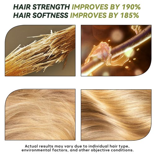 CLEANFULL Hydrate Soft Conditioner for Dry Damaged Hair, Botanical Bonding Repair Treatment Nourishes Hair Mask for Color Treated Brittle Hair, Strengthens & Adds Shine (8.8fl oz)
