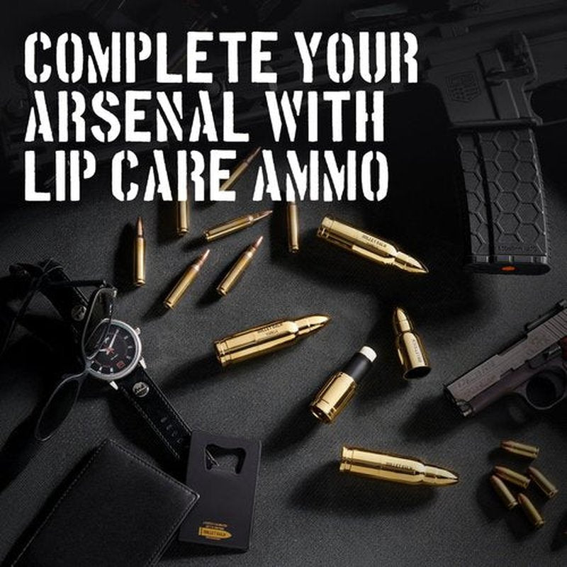 Bullet Lip Balm for Men (Vanilla & Peppermint) – Cool Gifts for Gun Owners, Unique Gifts for Men, Tactical Gifts for Dad, All-Natural Moisturizing Lip Care