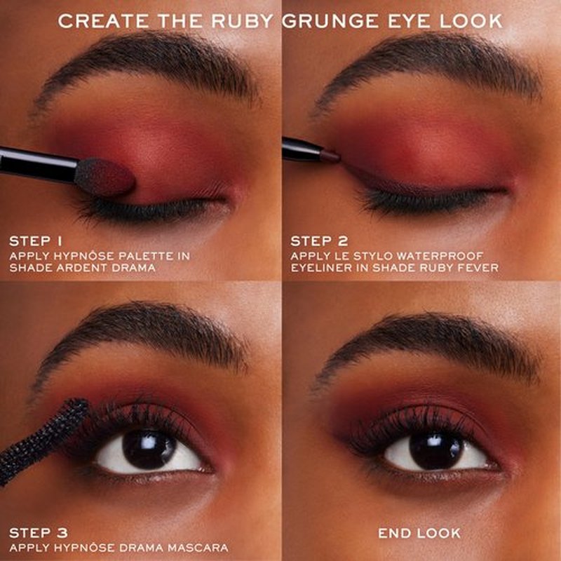 Lancôme Le Stylo Waterproof Eyeliner Pencil - Creamy & Highly Pigmented - Seamless Blending & Smudging - 10 Ruby Fever
