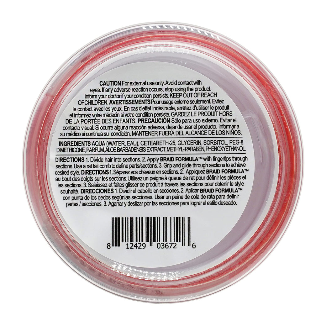 EBIN NEW YORK Braid Formula Conditioning Gel, Medium Hold, 3.53oz | Great for Braiding, Twisting, Edges, No Residue, No Flaking, Strong Hold, High Shine, Smoothing with Clean & Aloe Vera Scent