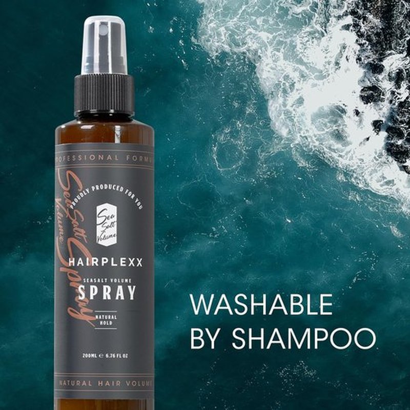 Hairplexx Sea Salt Volume Hair Spray - Natural Thickening & Volumizing Formula | Paraben-Free, 6.76 Fl Oz (Pack of 2)