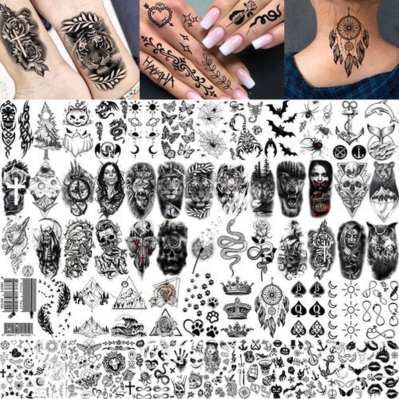 73 Sheets God Jesus Christ Temporary Tattoos For Men Adults, Religious Cross Prayer Half Arm Sleeve Tattoos For Women Rose Flower, Temp Christian Faith Belief Family Fake Tattoo Stickers Halloween