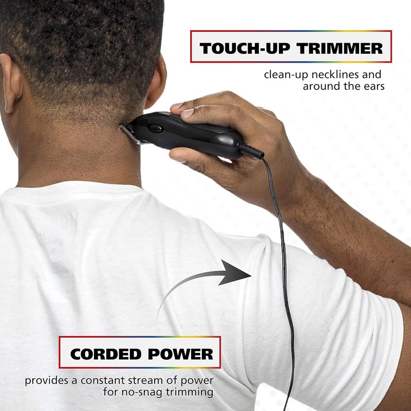 Wahl USA Pro Series Platinum Corded Clipper & Trimmer - Home Haircutting with Color-Coded Combs | Model 79804-100