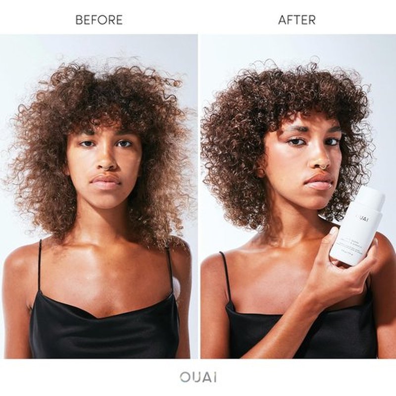 OUAI Hair Gloss - In-Shower Shiny Hair Treatment & Frizz Control - Heat Protectant with Hyaluronic Acid, Rice Water & Panthenol - 6 Oz
