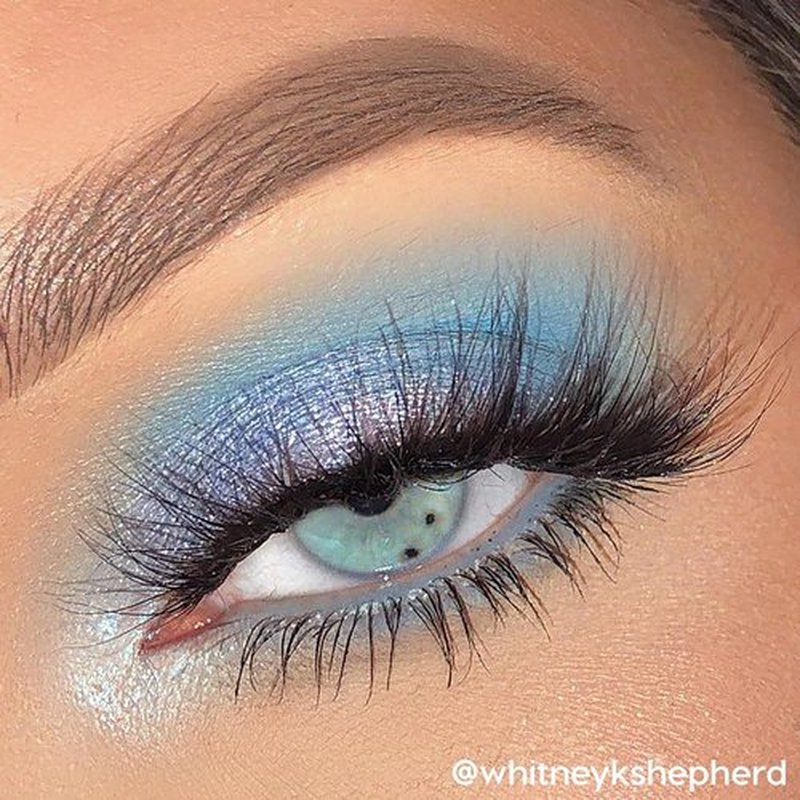 ColourPop Blue Moon Eyeshadow Palette | High-Pigment Monochromatic Blue Shades - Matte, Metallic & Duochrome Finishes (0.3 oz)