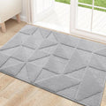 OLANLY Indoor Door Mat - Non-Slip, Absorbent, Low-Profile Entrance Mat | 32x20 Inches, Grey