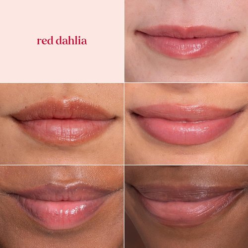 Burt's Bees Lip Tint Balm - Long Lasting Hydrating Formula with Shea Butter | Fiery Red Dahlia (2-Pack)
