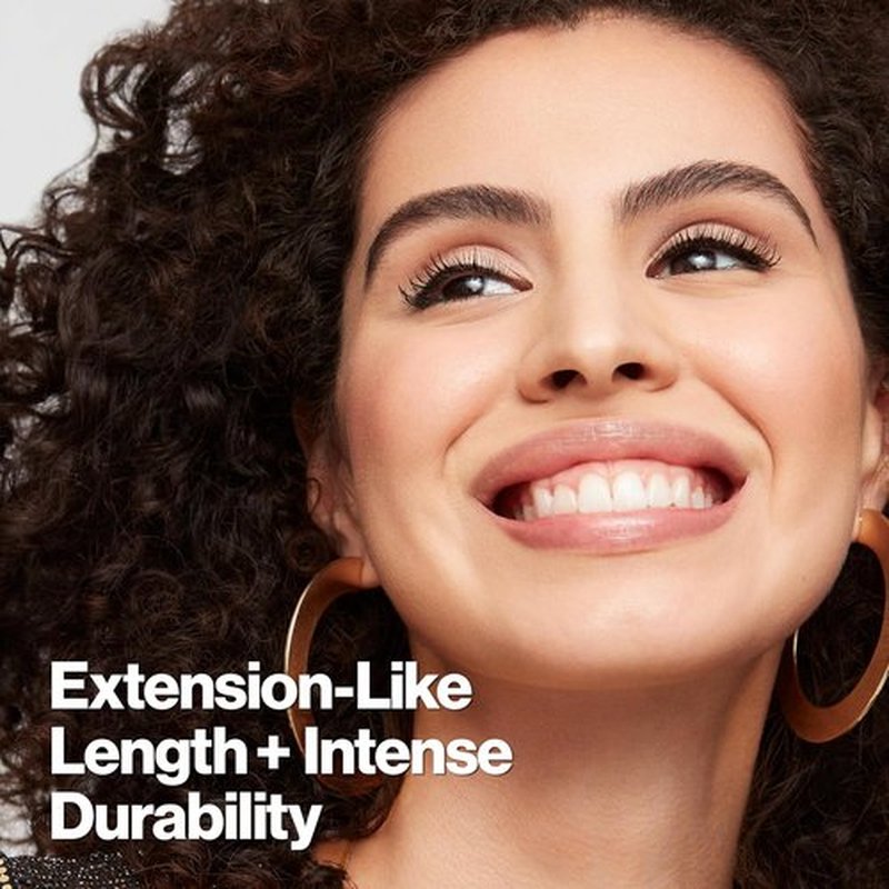 Revlon ColorStay Xtensionnaire Mascara & Lash Serum - 2X Longer Lashes, Smudge-Proof, 203 Black Brown