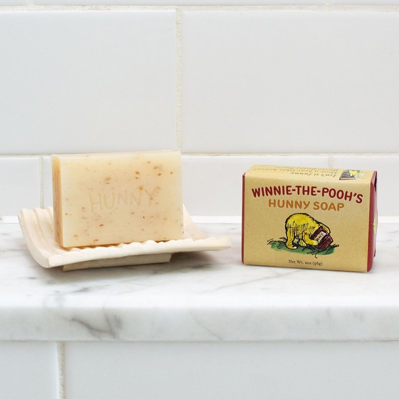 Unemployed Philosophers Guild Hunny Soap - Pooh Bear Themed, Made in USA, 2oz Travel Size Bar