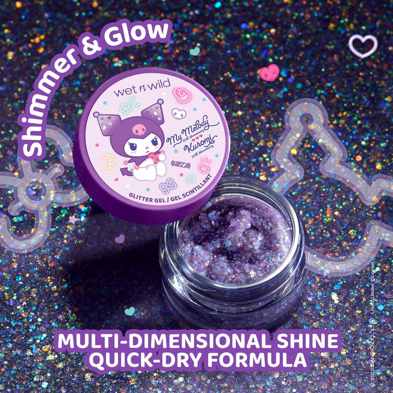 wet n wild My Melody and Kuromi Glitter Gel - Spunky