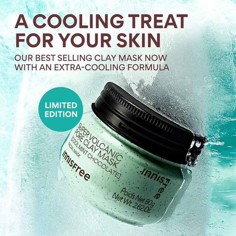 Innisfree Super Volcanic Clay Masks - Pore-Reducing & Sebum Control for Oily Skin | Limited Edition Gift Sets