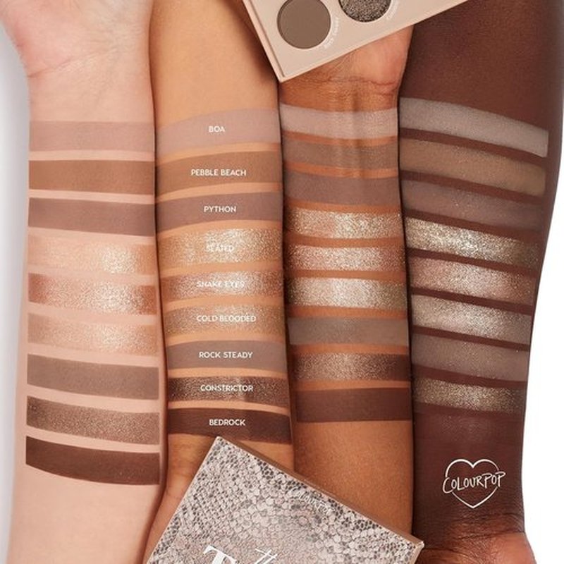 ColourPop That's Taupe Eyeshadow Palette - High-Pigment Cool-Toned Shadows with Matte & Metallic Finishes (0.3 oz)