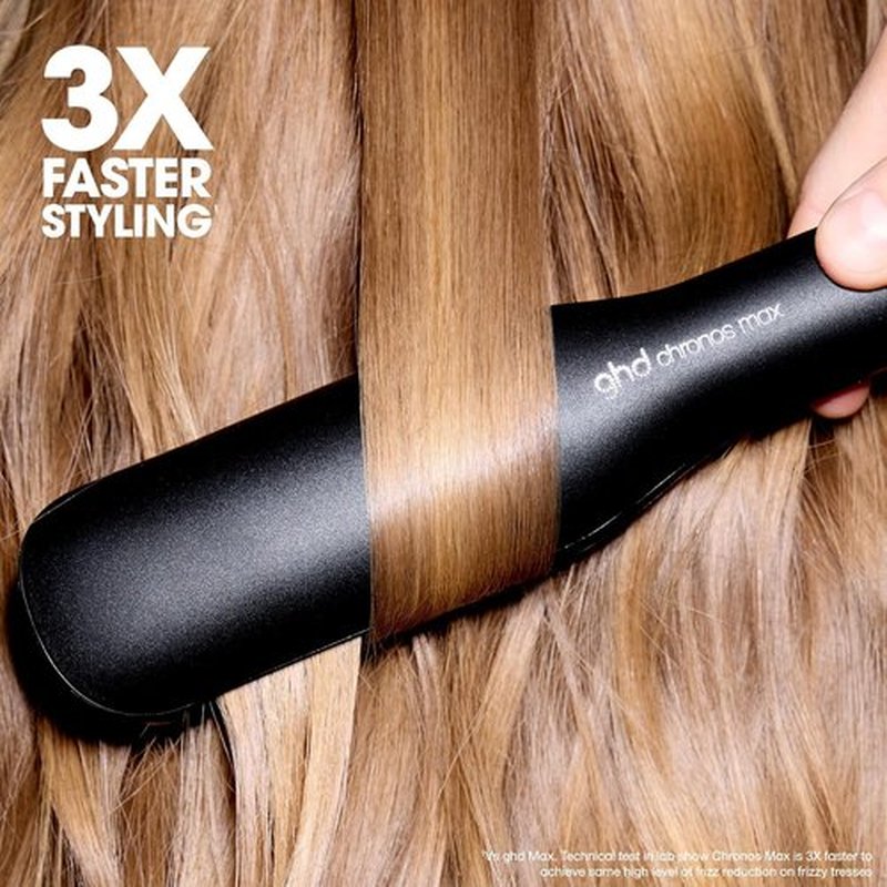 GHD Chronos & Chronos Max Stylers - Professional Flat Iron Hair Straighteners | 3X Faster Styling, 85% More Shine, Results Last 24hrs