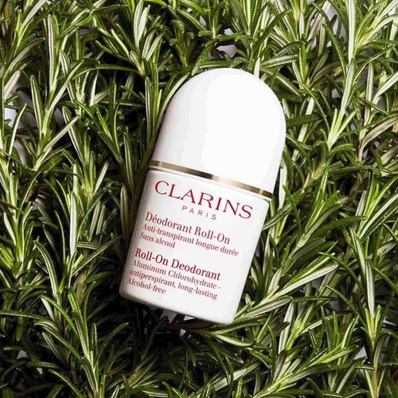 Clarins Roll-On Antiperspirant Deodorant - Alcohol-Free, Long-Lasting Formula | No White Residue | 1.7 Ounces