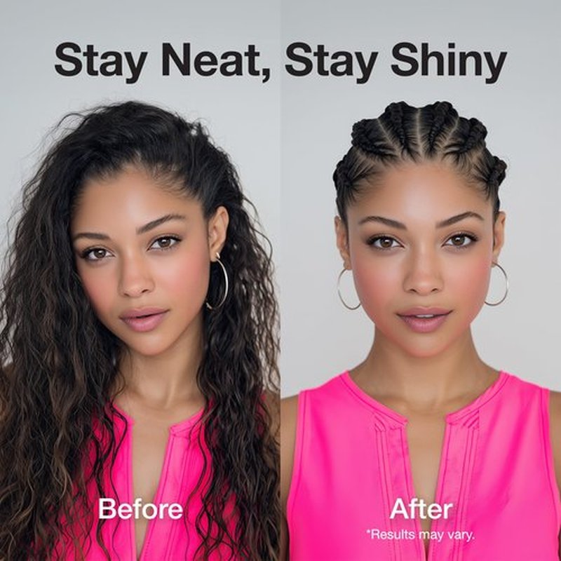 Lux Collection Braiding Gel & Braid Sealer for Box Braids - Braid Lux Gel for Braids, Locs & Twists with Castor Oil & Biotin, Non-Flaking, High Shine, 32 Ounce, Original