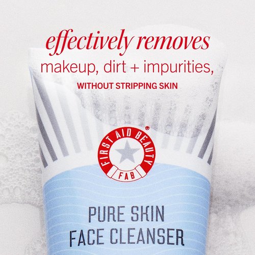 First Aid Beauty Cleanse, Smooth + Hydrate Kit - Travel-Friendly Skin Care Set with Facial Cleanser, KP Body Scrub & Ultra Repair Cream