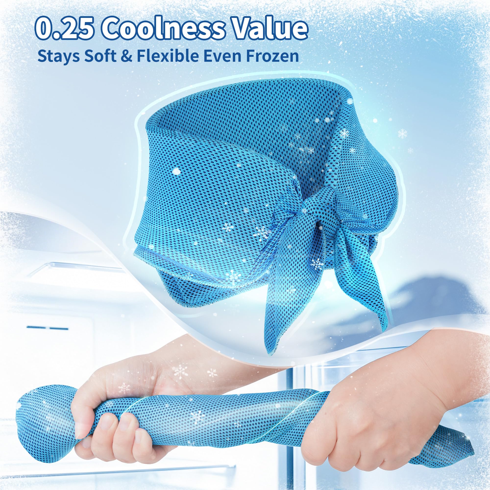 TopAcsy Widened Cooling Neck Wraps Long Lasting Neck Ice Pack Wrap