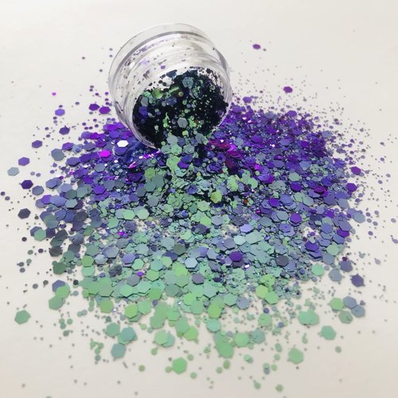 15 Grams/jar - Changeable Chunky Mixes Sequins Glitter - Festival Rave Beauty Makeup Face Body Nail Art Tumbler Decoration PCM47