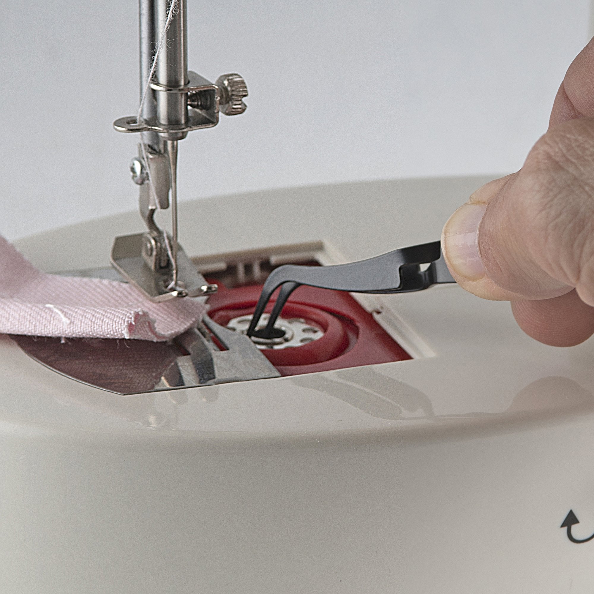 SINGER 50024 ProSeries Self-Locking Tweezer with Storage Sleeve, Pink