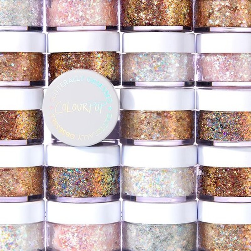 ColourPop Glitterally Obsessed Body Glitter Gel - Multi-Colored, Mess-Free Makeup - 0.06 oz Spinner