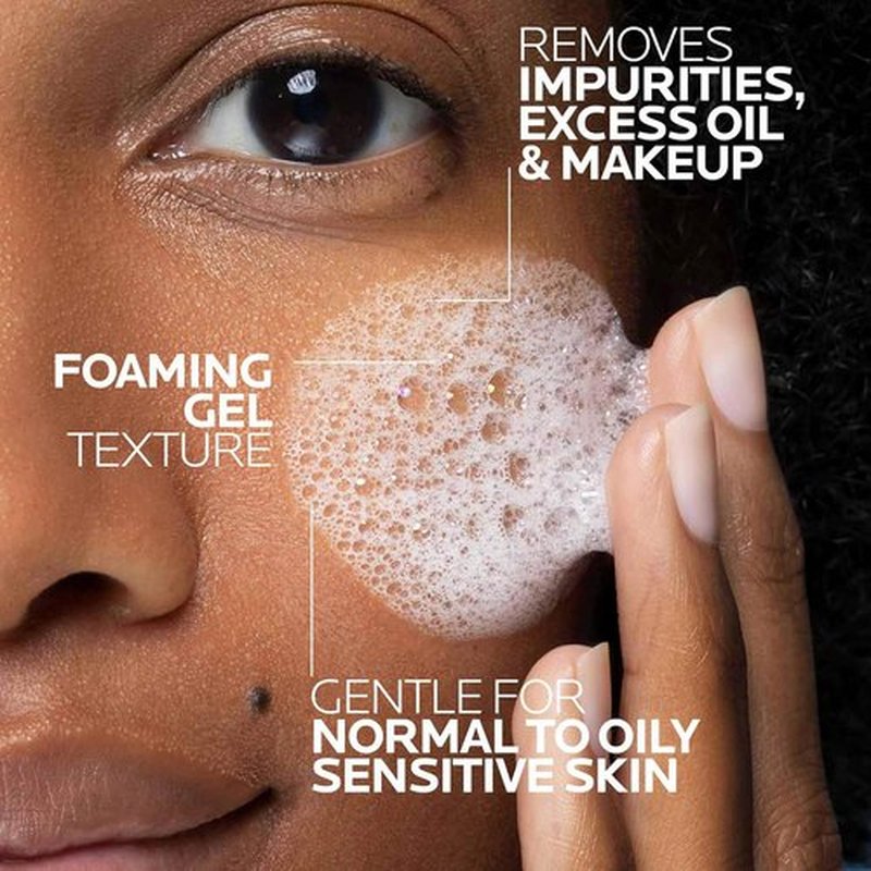 La Roche-Posay Toleriane Purifying Cleanser & Double Repair Moisturizer | Hyalu B5 Serum Set