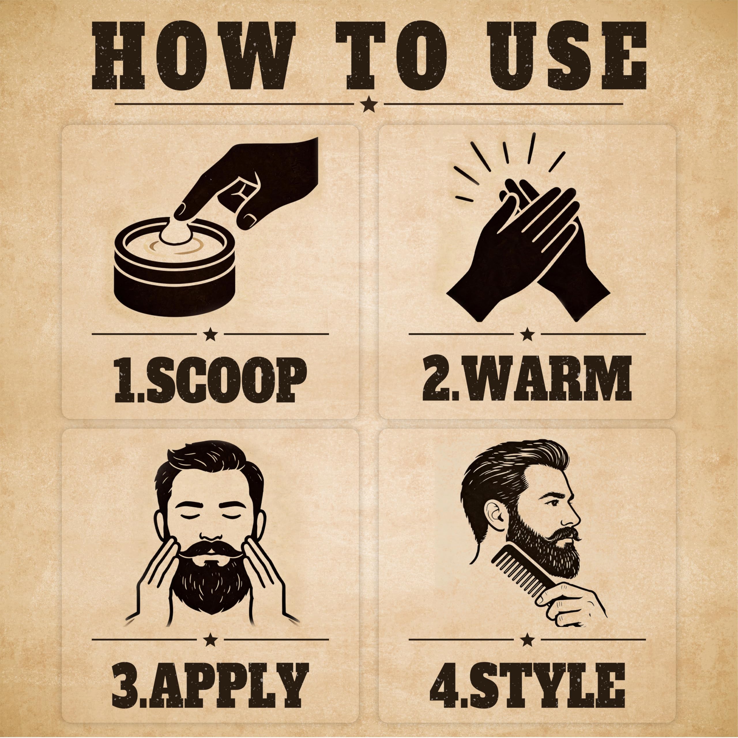 Cowboy Code Beard Balm for Men - Sandalwood Beard Balm - Medium Hold Beard Butter Conditioner - Softens, Moisturizes & Tames Beard - Beeswax, Shea Butter, Argan & Jojoba Oil - 2 Oz Natural