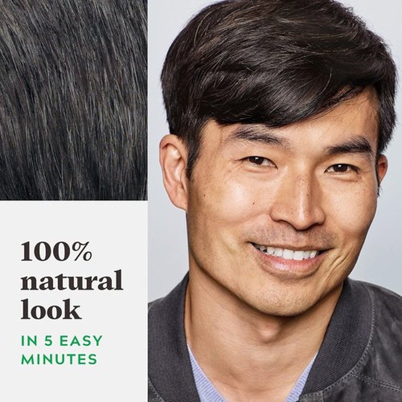 Just For Men Hair Color - Shampoo-In Formula with Keratin & Vitamin E for Stronger Hair | Darkest Brown-Black, H-50A