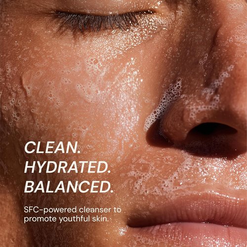 Blueprint Bryan Johnson Gentle Facial Cleanser - Age-Defying Gel with SFC & Hyaluronic Acid for Balanced, Hydrated Skin - Vegan & Fragrance-Free