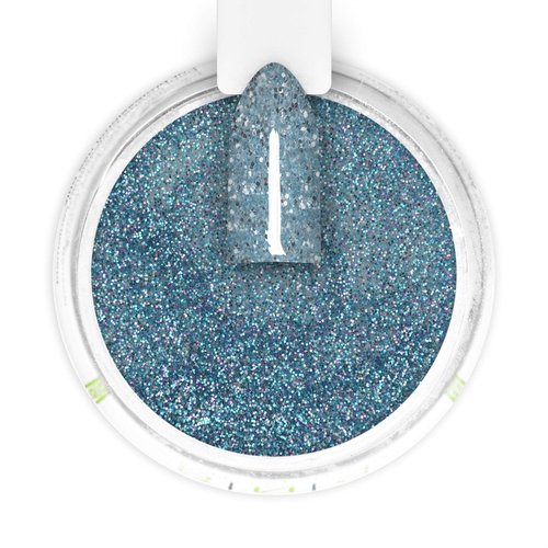 SNS Nail Dip Powder, Gelous Color Dipping Powder - Baltoro Glacier (Baby Blue, Glitter) - Long-Lasting Dip Nail Color Lasts 14 Days – Low-Odor & No UV Lamp Required - 1 oz