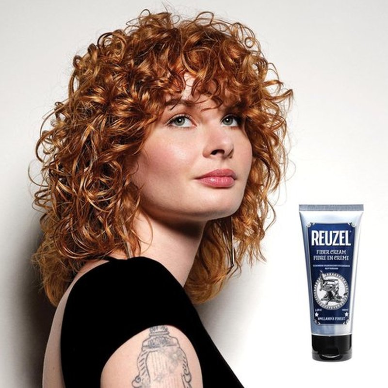 Reuzel Fiber Cream - Low Shine Finish for Textured Styles | 3.38 oz