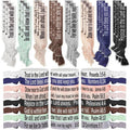 Solsew 48 Pcs Christian Gifts Bulk for Women Bible Verses Christian Hair Ties Motivational Religious Gifts Bracelet Inspirational Elastic Wristbands Church Gift for Mother's Day Easter (Pastel)