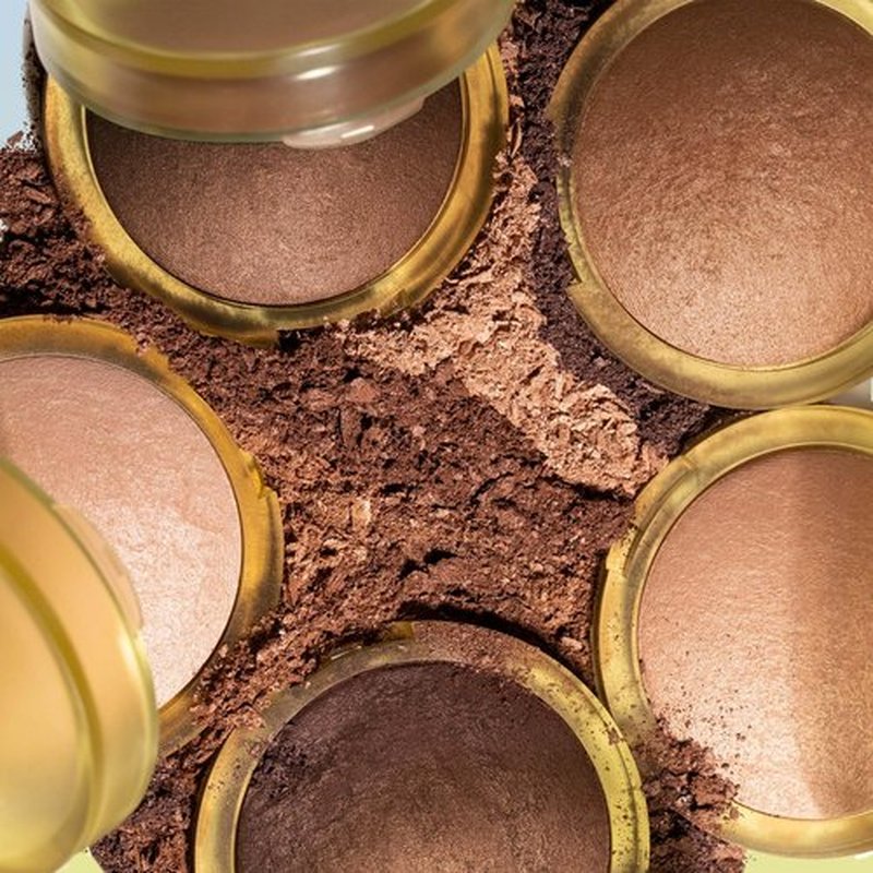 Kosas Sun Show Glowy Warmth Baked Bronzer - Contouring Powder for Cheekbones, Nose & Jawline - Enriched with Concentrated Fatty Acids - Talc-Free, Vegan & Hypoallergenic - Waves