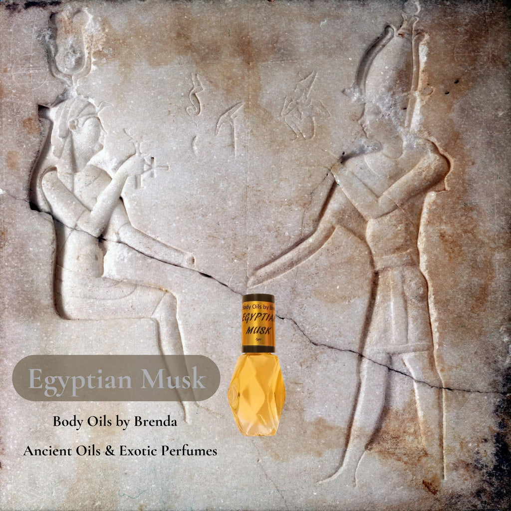 Body Oils by Brenda Egyptian Musk Body Oil, Pure Thick Uncut Authentic Original Fragrance, Unisex, All-Natural Classic Concentrated Scent (Egyptian Musk, 1/4 oz.)