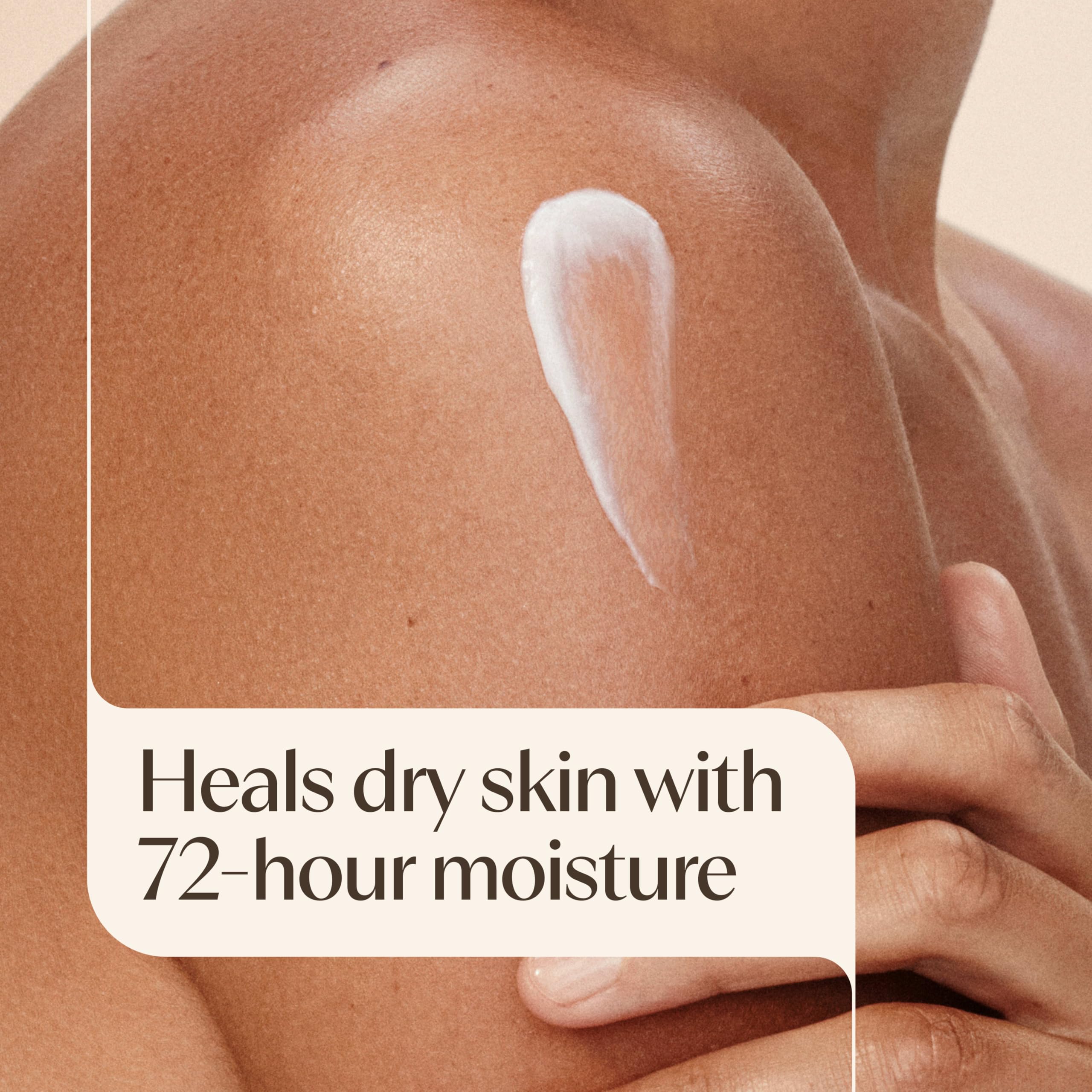 Aveeno Skin Relief Moisturizing Body Lotion Heals Very Dry, Sensitive Skin, Fast-Absorbing Lotion with Soothing Triple Oat & Shea Butter Formula, Fragrance Free Lotion, Non-Comedogenic, 33 Fl Oz