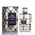 Miss London Eau De Parfum for Women - Floral & Citrus Blend with Honeysuckle, Rose, Jasmine - 100ml Elegant Scent for Daily Wear & Special Occasions