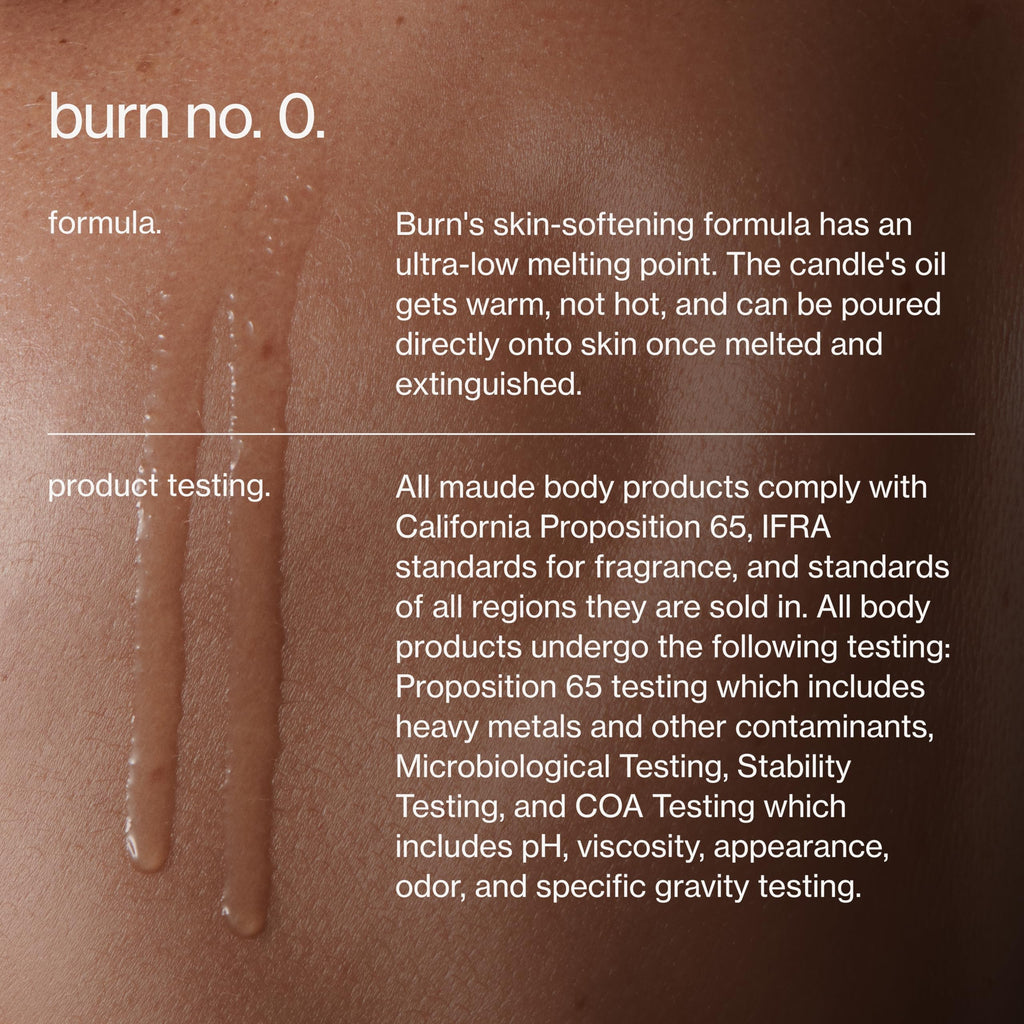 Maude Burn, Green Room (No. 3) - Hydrating + Skin-Softening Soybean + Jojoba Oil Massage Candle - Soothing Massage Oil Candle with Notes of Eucalyptus + Sandalwood - Relaxing Self Care Gifts (4 oz)