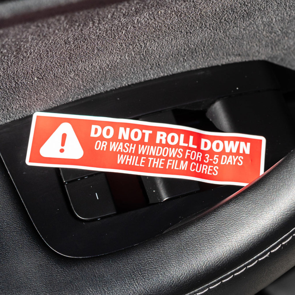 500pcs Do Not Roll Down Window Stickers, Removable Adhesive Warning Labels for Automotive Tint Shops, Vinyl Wrapping, 1" x 4"