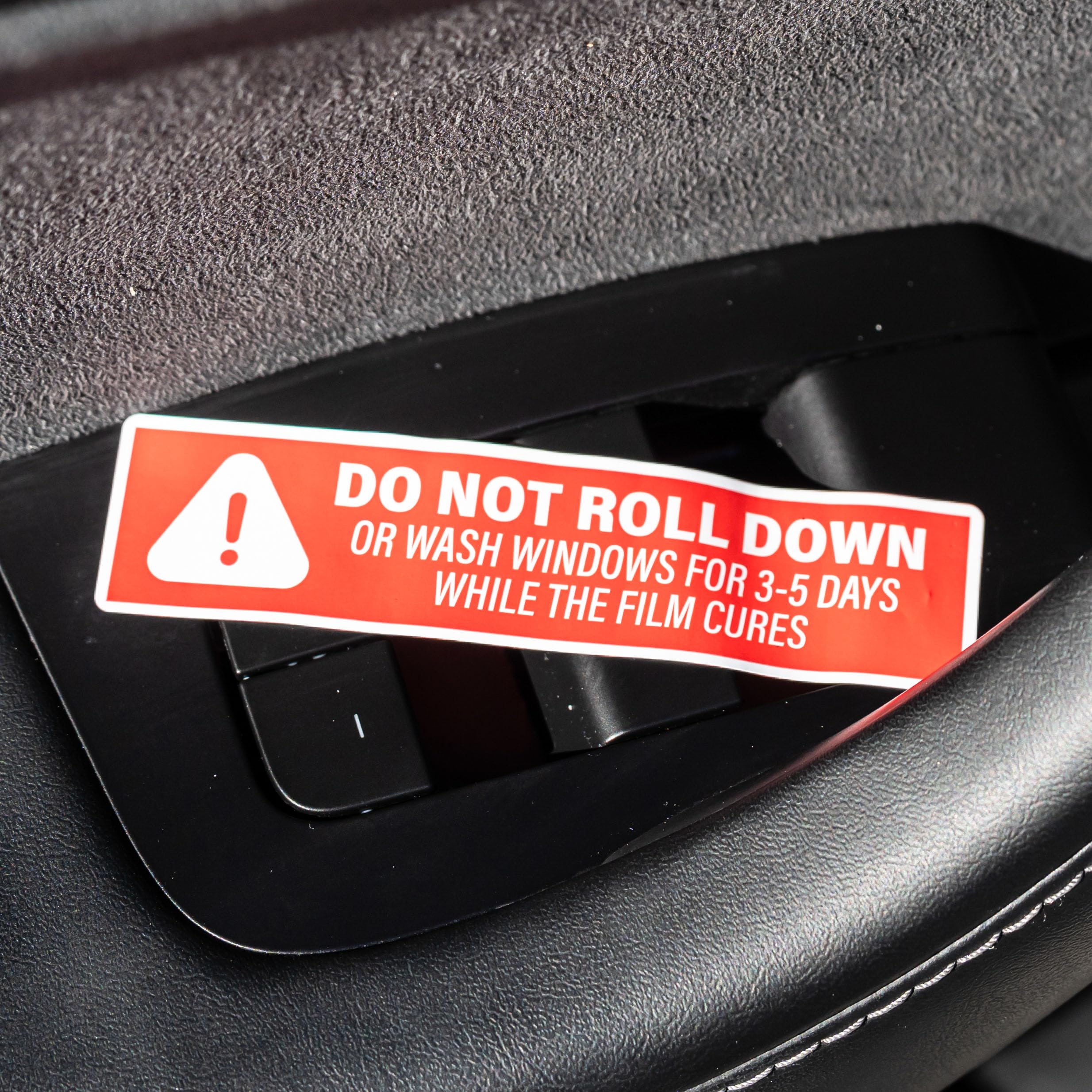 500pcs Do Not Roll Down Window Stickers, Removable Adhesive Warning Labels for Automotive Tint Shops, Vinyl Wrapping, 1" x 4"