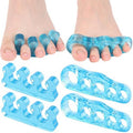 Dr. JK- ToePal Gel Toe Separator, 4 Pairs, Blue, Toe Spacers, Bunion Corrector