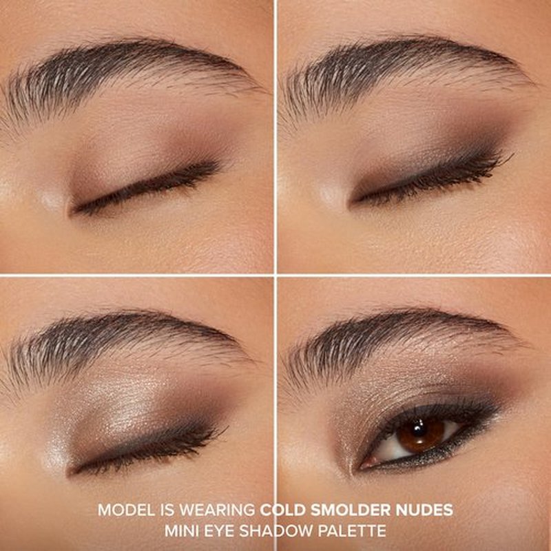 Too Faced Born This Way Natural Nudes Mini Eye Shadow Palette Makeup | Creamy, High Pigment Matte + Shimmer Shades, 0.2 Ounce, Cold Smolder Nudes