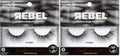 KISS Lash Couture Rebel Collection, False Eyelashes, 'Smudged', 14 mm, Includes 1 Pair Of Lash, Contact Lens Friendly, Easy to Apply, Reusable Strip Lashes (Pack of 2)