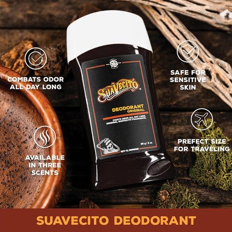 Suavecito Pomade Essentials Bundle - Signature Scent Hair Pomade, Aluminum-Free Deodorant & Moisturizing Soap