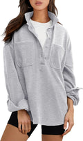 ANRABESS Oversized Sweatshirt for Women - Casual Long Sleeve Tunic with Side Slit & Button Lapel | Fall 2025 Collection