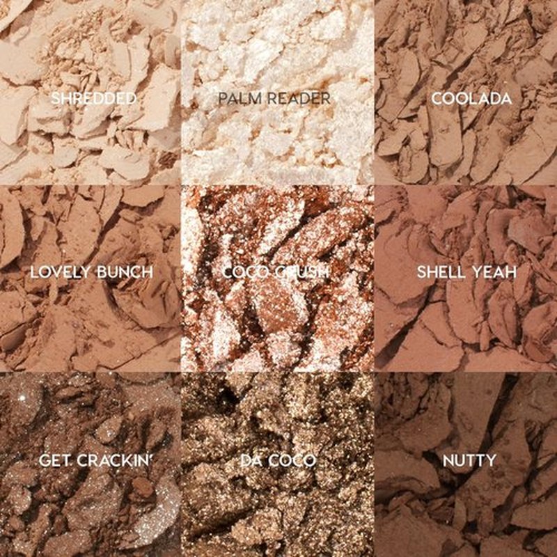 ColourPop Going Coconuts Eyeshadow Palette - Cool-Toned Neutrals with Ultra-Velvety Finish | High-Pigment, Long-Wearing (0.3 oz)
