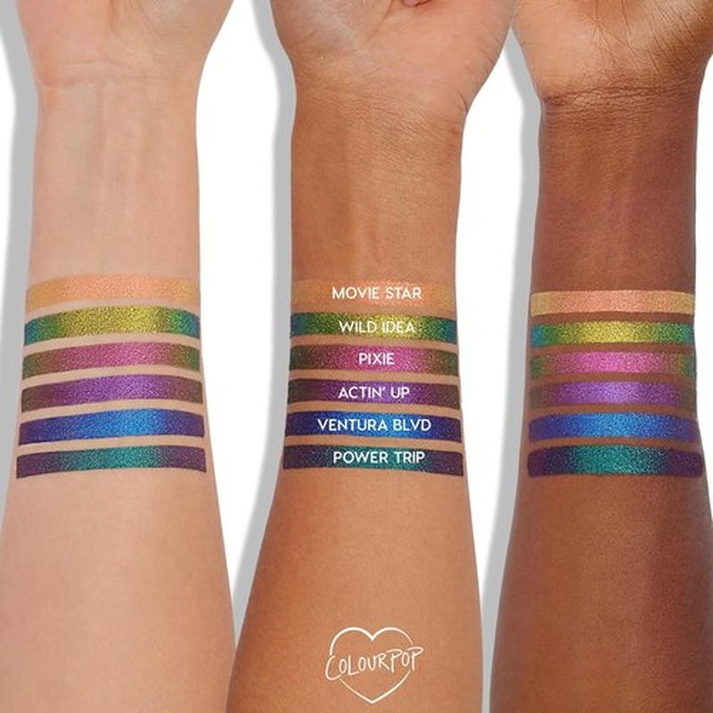 ColourPop Crème Gel Waterproof Chrome Eyeliner - 18HR Ultra-Pigmented, Smudge-Proof Pencil | Power Trip (0.01 oz)